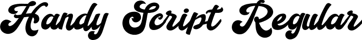 Handy Script Regular font - Handy Script.ttf