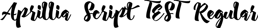 Aprillia Script TEST Regular font - Aprillia Script_TEST.otf