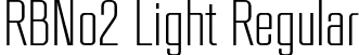 RBNo2 Light Regular font - RBNo2Light.otf