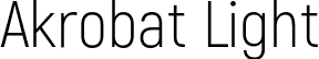 Akrobat Light font - Akrobat-Light.otf