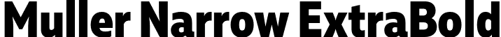 Muller Narrow ExtraBold font - MullerNarrow-ExtraBold.otf