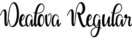 Dealova Regular font - Dealova.otf