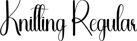 Knitting Regular font - Knitting.otf