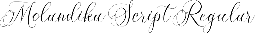 Molandika Script Regular font - Molandika Script.ttf