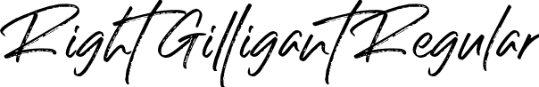 Right Gilligant Regular font - Right Gilligant Font.ttf