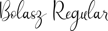 Bolasz Regular font - freya.otf