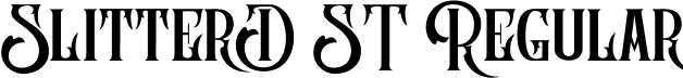 SlitterD ST Regular font - SliterD ST.ttf