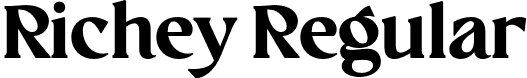 Richey Regular font - richey.otf