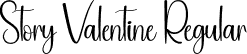 Story Valentine Regular font - Story-Valentine.otf