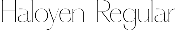 Haloyen Regular font - Haloyen.otf