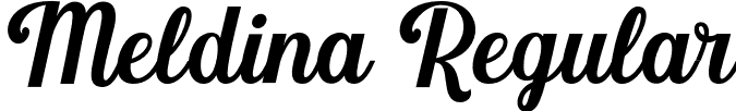 Meldina Regular font - Meldina.otf