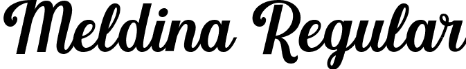 Meldina Regular font - Meldina.ttf