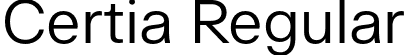 Certia Regular font - Certia-Regular.otf