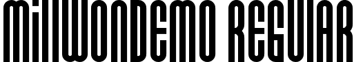 MillwonDemo Regular font - MillwonDemoRegular.ttf