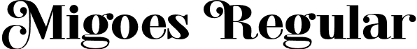 Migoes Regular font - MIgoes.otf