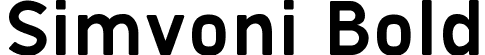 Simvoni Bold font - Simvoni-Bold.ttf