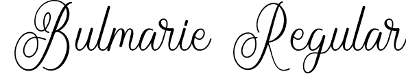 Bulmarie Regular font - Bulmarie-z85W3.otf