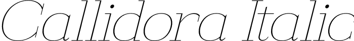 Callidora Italic font - Callidora-Italic.otf