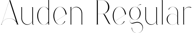 Auden Regular font - Auden.otf