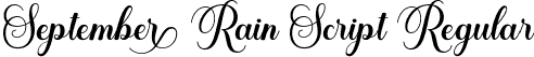 September Rain Script Regular font - September Rain.otf