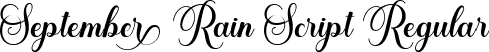 September Rain Script Regular font - September Rain.ttf