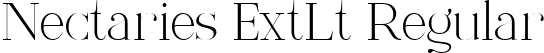 Nectaries ExtLt Regular font - Nectaries Extra Light.ttf