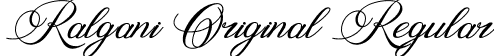 Ralgani Original Regular font - Ralgani Original.ttf