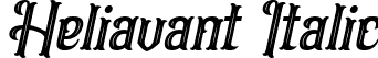 Heliavant Italic font - Heliavant Italic.ttf