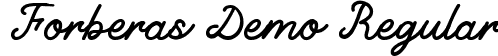 Forberas Demo Regular font - Forberas-Regular.ttf