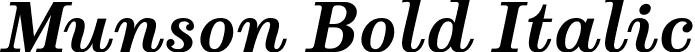 Munson Bold Italic font - Munson_BoldItalic.otf