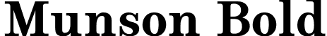 Munson Bold font - Munson_Bold.otf