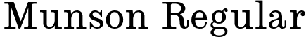 Munson Regular font - Munson_Roman.otf