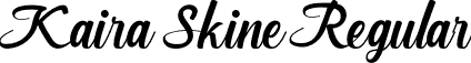 Kaira Skine Regular font - KairaSkine.otf