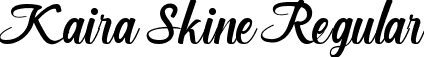 Kaira Skine Regular font - KairaSkine.ttf