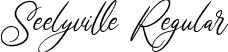 Seelyville Regular font - Seelyville.otf