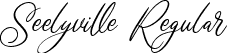 Seelyville Regular font - Seelyville.ttf