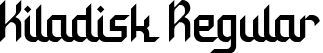 Kiladisk Regular font - Kiladisk.ttf