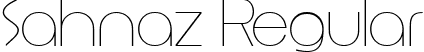 Sahnaz Regular font - Sahnaz.ttf