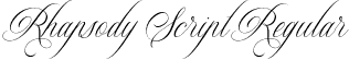 Rhapsody Script Regular font - Rhapsody Script.otf