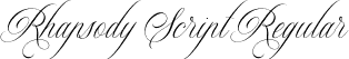 Rhapsody Script Regular font - Rhapsody Script.ttf