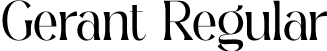 Gerant Regular font - Gerant-GOxwP.otf