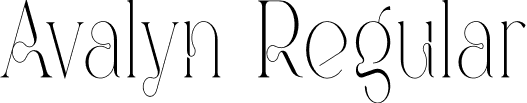 Avalyn Regular font - Avalyn.otf