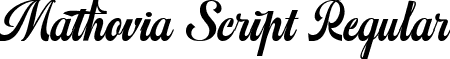 Mathovia Script Regular font - Mathoviascript-K7q2e.ttf