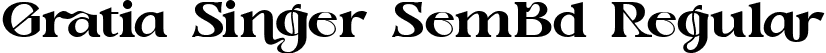 Gratia Singer SemBd Regular font - Gratia Singer Semi Bold.ttf