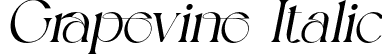 Grapevine Italic font - Grapevine Italic.otf