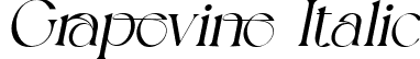 Grapevine Italic font - Grapevine Italic.ttf