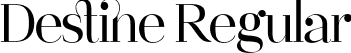 Destine Regular font - Destine Regular.ttf