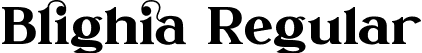 Blighia Regular font - Blighia.ttf