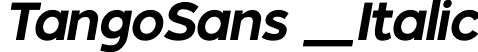 TangoSans _Italic font - TangoSans_Italic.ttf