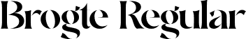 Brogte Regular font - brogte-rpmge.otf